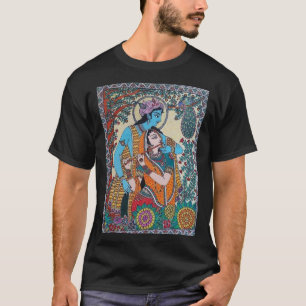 Divine Duo: Omarm de Geest van Radha Krishna wi T-shirt