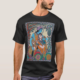Divine Duo: Omarm de Geest van Radha Krishna wi T-shirt