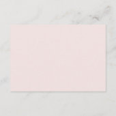 Divine Dusty Roos Blush & Ivoor Bruiloft Details Informatiekaartje (Achterkant)