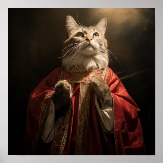 Divine Feline Majesty : Le chat de Jésus Poster (Devant)