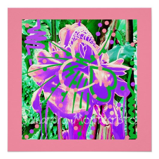 Divine Flower Grote Liefde Glossy Poster Perfect Poster (Voorkant)