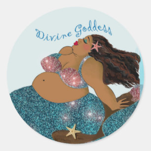 Divine Goddess Mermaid stickers