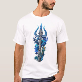 Divine Harmony: Shiva-Krishna Spiritual Fusion Tee T-shirt