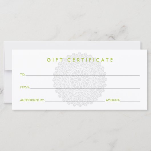 Divine Impression Green Cadeft Certificate (Achterkant)