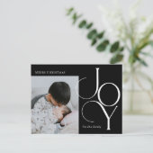 Divine Joy EDITABLE COLOR Holiday Briefkaart (Staand voorkant)