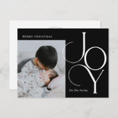Divine Joy EDITABLE COLOR Holiday Briefkaart (Voorkant / Achterkant)