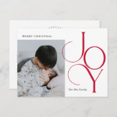 Divine Joy EDITABLE COLOR Holiday Briefkaart (Voorkant / Achterkant)