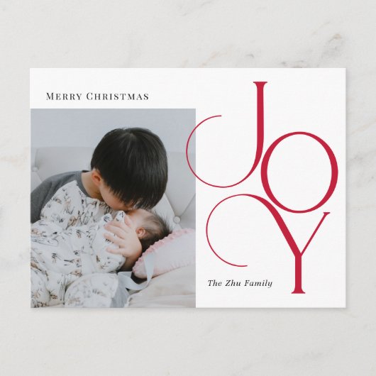 Divine Joy EDITABLE COLOR Holiday Briefkaart (Voorkant)