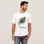 Divine Krishna Peacock Feather T-Shirt Design! (Devant entier)