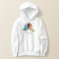 Divine la licorne | Lune et nuages