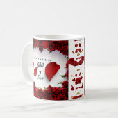 Divine Love Mug : Dieu est Amour Roses rouges - Ch (Devant gauche)
