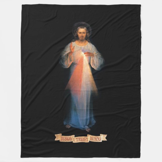 Divine Mercy Blanket Fleece Deken (Voorkant)