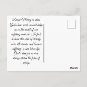 Divine Mercy Briefkaart (Achterkant)