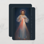 Divine Mercy by Kazimierowski Eugene Bedankkaart (Voorkant / Achterkant)