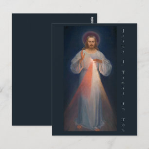 Divine Mercy by Kazimierowski Eugene Briefkaart