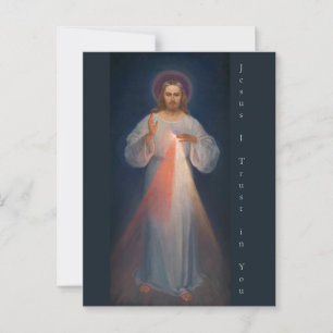 Divine Mercy by Kazimierowski Eugene Briefkaart
