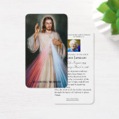 Divine Mercy Catholic Funeral Memorial Holy Card - (Bureau)