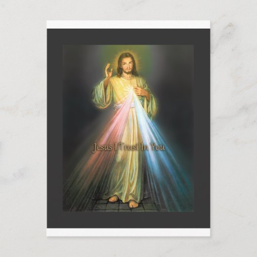 DIVINE MERCY DEVOTIONAL AFBEELDING BRIEFKAART (Voorkant)