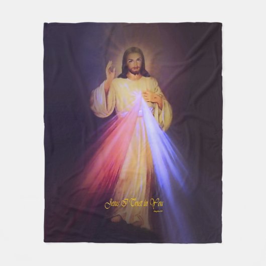 Divine Mercy Fleece Deken (Voorkant)