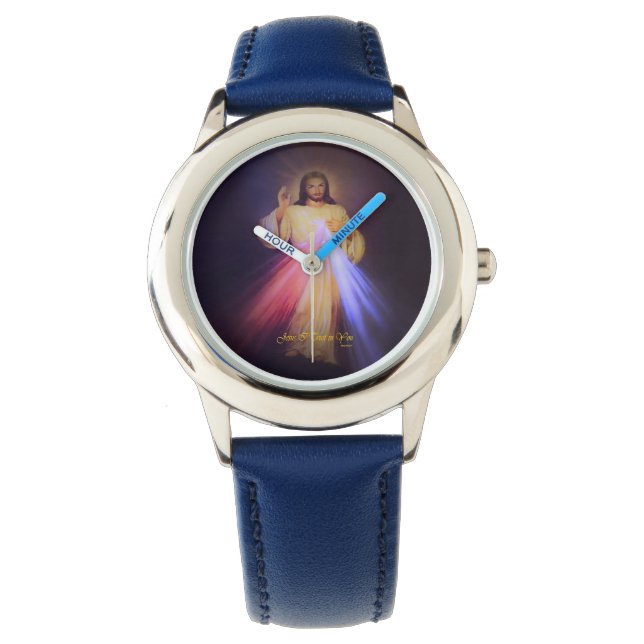 Divine Mercy Gold Horloge (Voorkant)