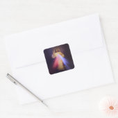 Divine Mercy Gold Vierkante Sticker (Envelop)