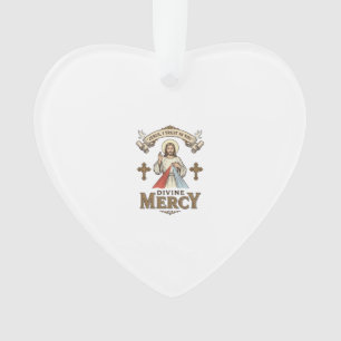 Divine Mercy Jésus Gravure Vintage Chemise Religie