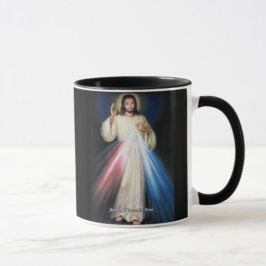 DIVINE MERCY JESUS IK VERTROUW IN JE GEAR MOK (Rechts)