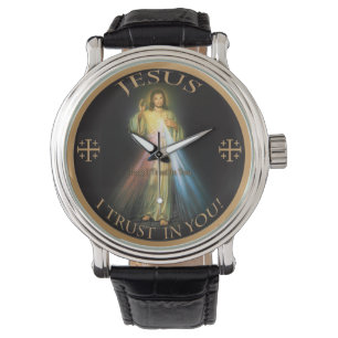 DIVINE MERCY, JESUS IK VERTROUW IN JE. HORLOGE