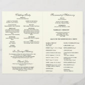 Divine Mercy Programme de mariage de masse catholi (Dos)
