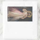 Divine Mercy Rechthoekige Sticker (Tas)