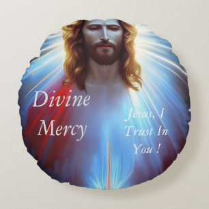 Divine Mercy Rond Kussen