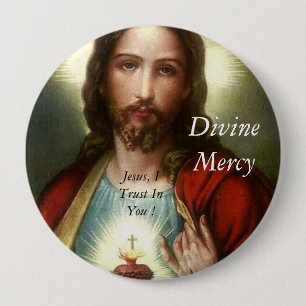 Divine Mercy Ronde Button 4,0 Cm