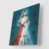 Divine Mercy Vierkante Klok (Hoek)