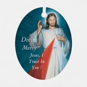 Divine Miséricorde Ornement métallique