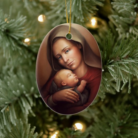 Divine Motherhood Keramisch Ornament (Boom)
