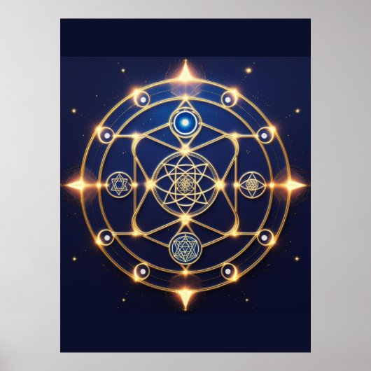 Divine Radiance – 5: Illuminated Universal Energy Poster (Voorkant)