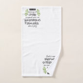 Divine Refuge - Psalm 46:1 voor Spiritueel Comfort Bad Handdoek (Handdoek)