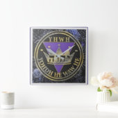 Divine Royal Victory Ceramic Tile Vierkante Klok (Huis)