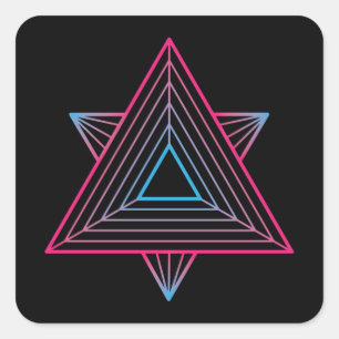 Divine Sacred Geometry Vierkante Sticker