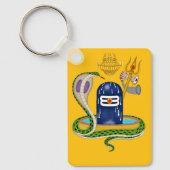 Divine Shivlingam Keychain – Sacred Mahadev Symbol (Voorkant)