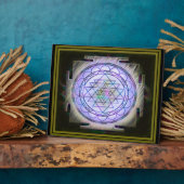 Divine Sri Yantra13 Plaque Fotoplaat (Zijkant)