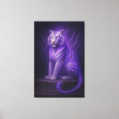 Divine Temple White Tiger – Purple Lightning Celes Canvas Afdruk (Voorkant)