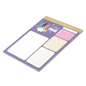 Divine the Unicorn | Moon & Clouds Notitieblok (Schuin)