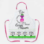 Divine WINE Apron Schort (Voorkant)