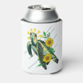 Divine Zee Turtle Sunflower Blikjeskoeler (Blikje Achterkant)