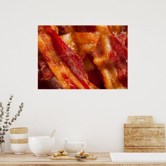 Divinely Decadent Bacon Art Poster (Keuken)