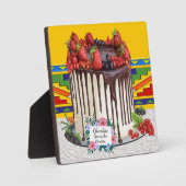 Divinely Decadent Cake Plaque Fotoplaat (Voorkant)