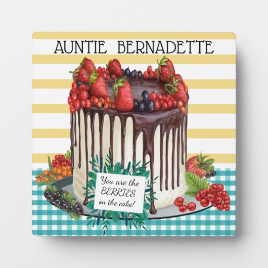 Divinely Decadent Cake Plaque Fotoplaat (Voorkant)