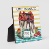 Divinely Decadent Cake Plaque Fotoplaat (Voorkant)