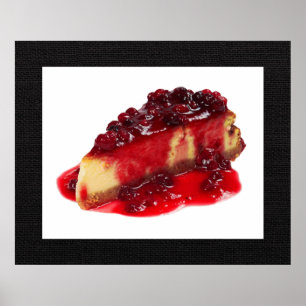 Divinely Decadent Cheesecake Art Poster